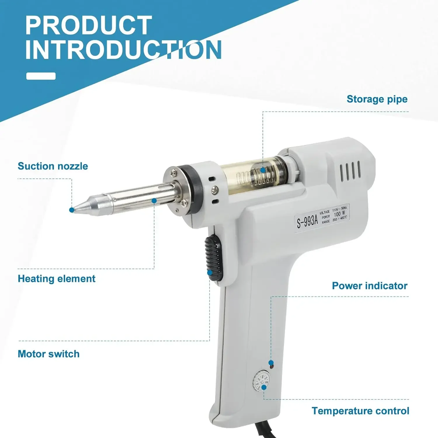S-998P Double-pump Electric De - Desoldering Gun Vacuum Electric ulasan dan harga