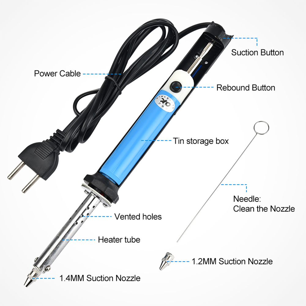30W Electric Vacuum Desolderin - Desoldering Gun Vacuum Electric ulasan dan harga
