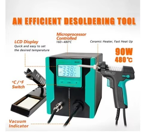ESD Safe SS-331H Digital Elect - Desoldering Gun Vacuum Electric ulasan dan harga