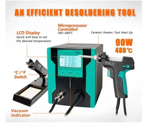 ESD Safe SS-331H Digital Elect - Desoldering Gun Vacuum Electric ulasan dan harga