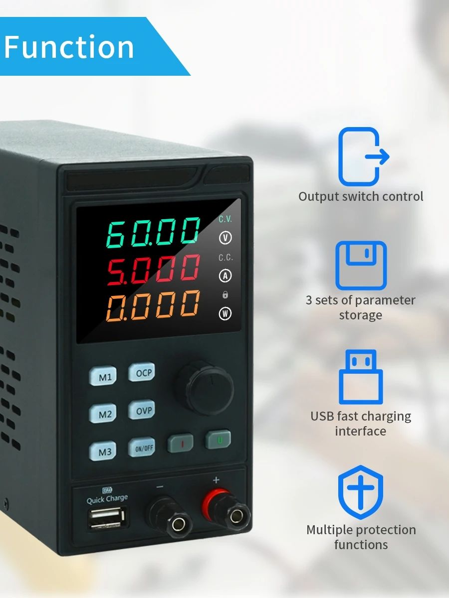 MYAMI 30V 32V 10A with USB/RS4 - Programmable Dc Power Supply 60V 5A ulasan dan harga