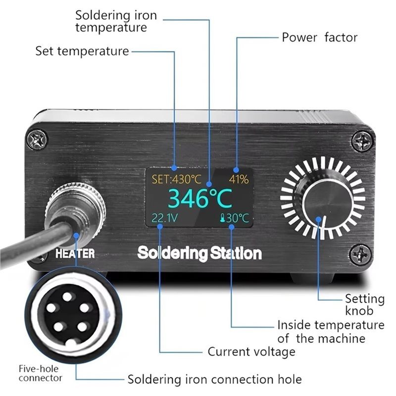 ABYN-Professional T12 Portable - Soldering Station T12 Oled ulasan dan harga