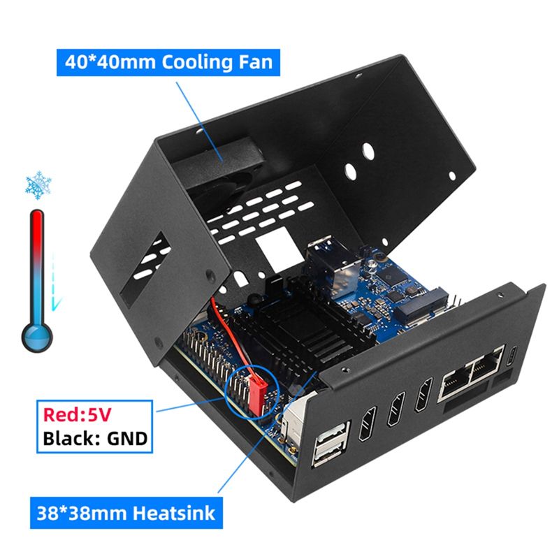 A29F-Metal Case High Quality C - Orange Pi 5 Plus 16Gb ulasan dan harga