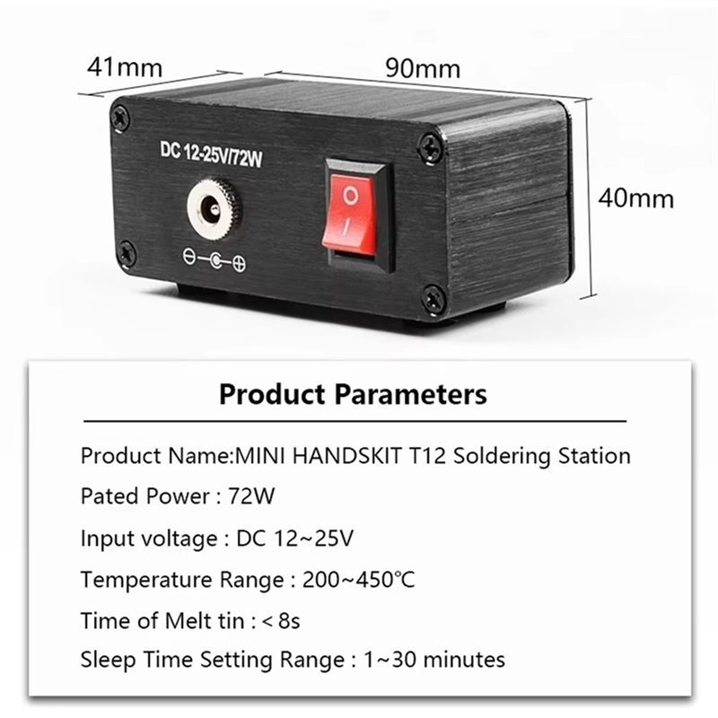 B03C-T12 Digital Soldering Sta - Soldering Station T12 Oled ulasan dan harga