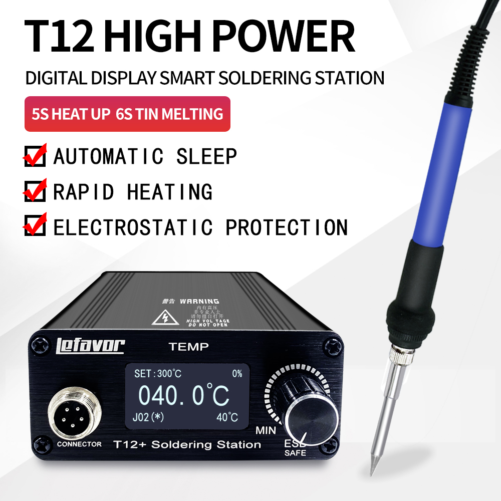 T12+ Soldering Station Solderi - Soldering Station T12 Oled ulasan dan harga