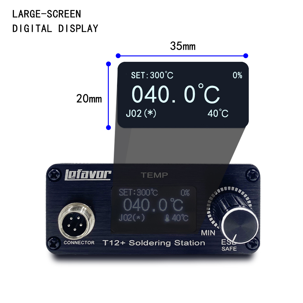 T12+ Soldering Station Solderi - Soldering Station T12 Oled ulasan dan harga